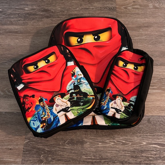 NINJAGO Backpack Lunch Box Pencil Case - Picture 1 of 4